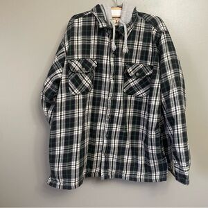 Red Head Mens Flannel Shacket Size XL Check Plaid Lined Outdoor Camping Heavy